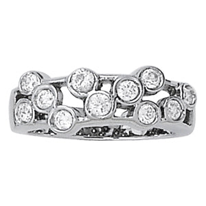 White Gold 1 CT Multi-Diamond Fashion Ring