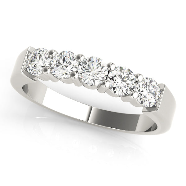 18K White Gold 1/2 ct Diamond Wedding Band
