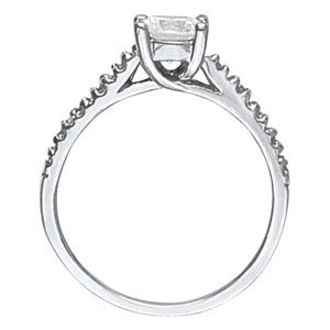 Platinum White Diamond Wedding Ring