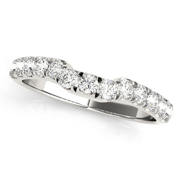 Platinum 1/3 CT Diamond Wedding Ring for Her