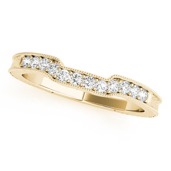 14K Yellow Gold Diamond Wedding Ring