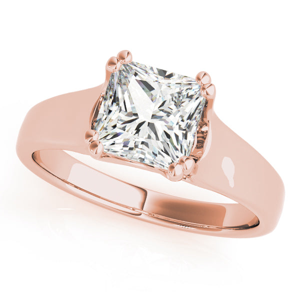 14K Rose Gold 1/4 ct tw Solitaire Diamond Engagement Ring