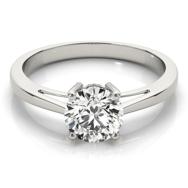 1 CT Platinum Round Diamond Engagement Ring