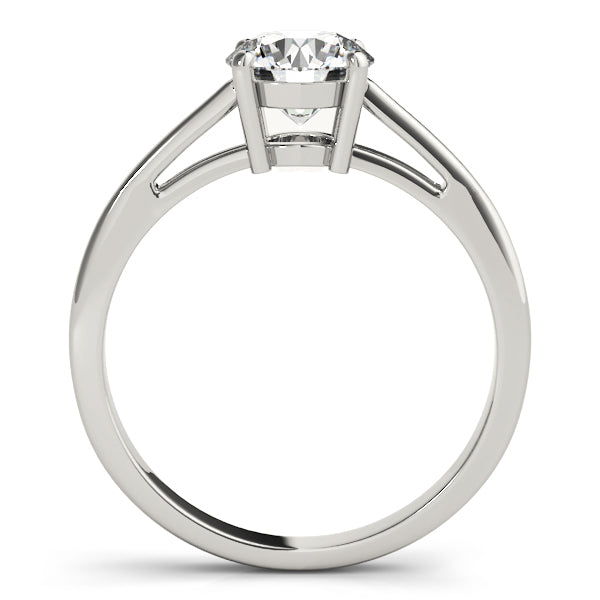 14K White Gold 1 CT Round Diamond Engagement Ring