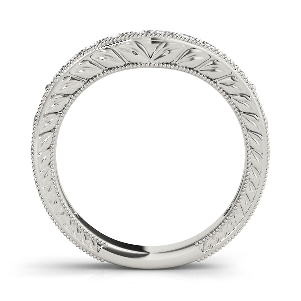 14K White Gold Diamond Wedding Ring