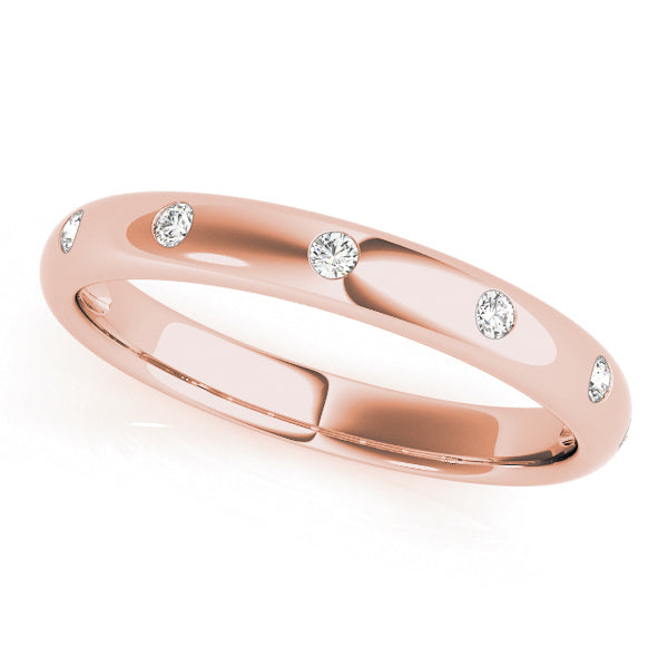 18K Rose Gold 1/10 ct tw Fashion Diamond Ring