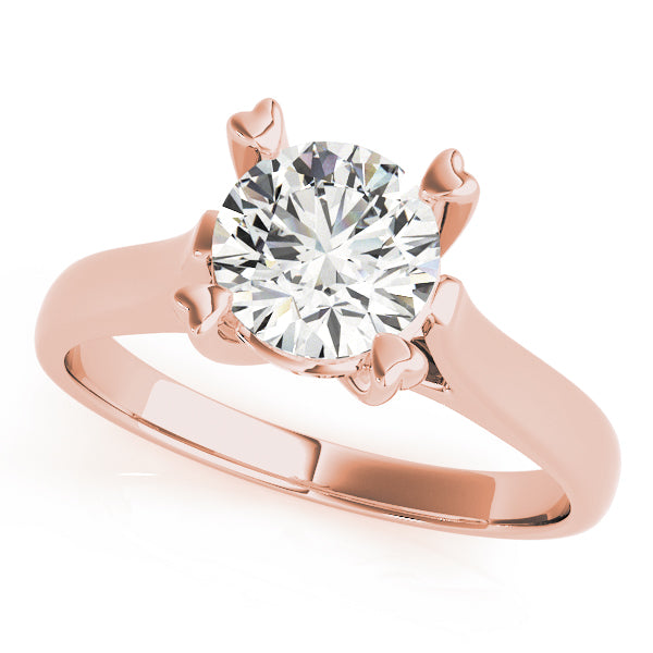 14K Rose Gold 1 ct tw Solitaire Diamond Engagement Ring