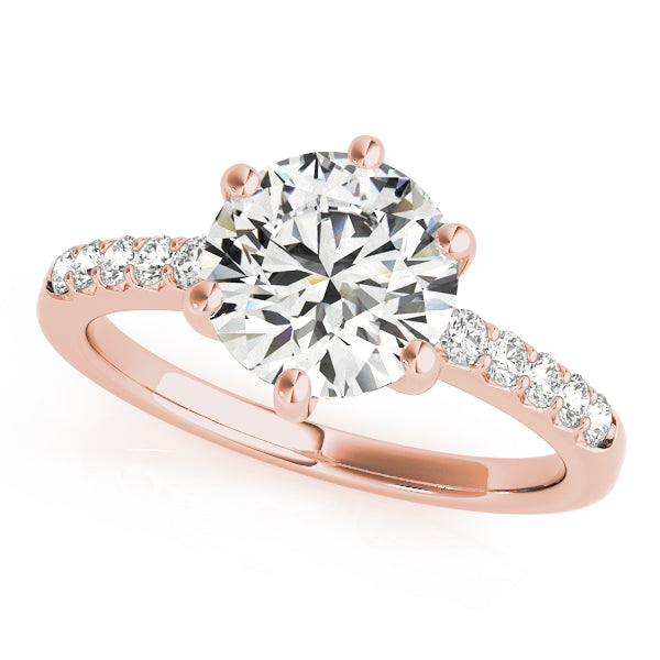 18K Rose Gold 1.16 ctw Diamond Engagement Ring