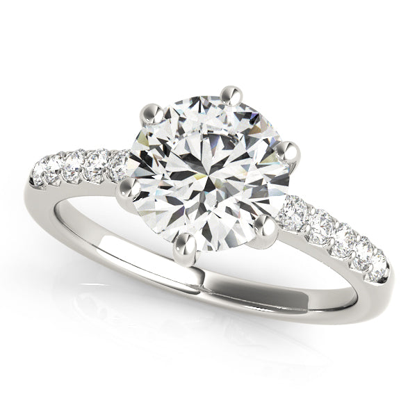 18K White Gold 1.16 ctw Diamond Engagement Ring