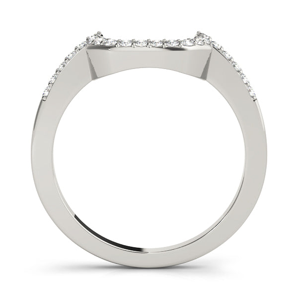 Platinum 1/6 CT Diamond Wedding Band