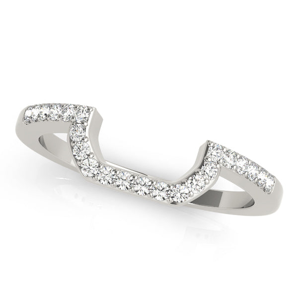 18K White Gold Diamond Wedding Ring