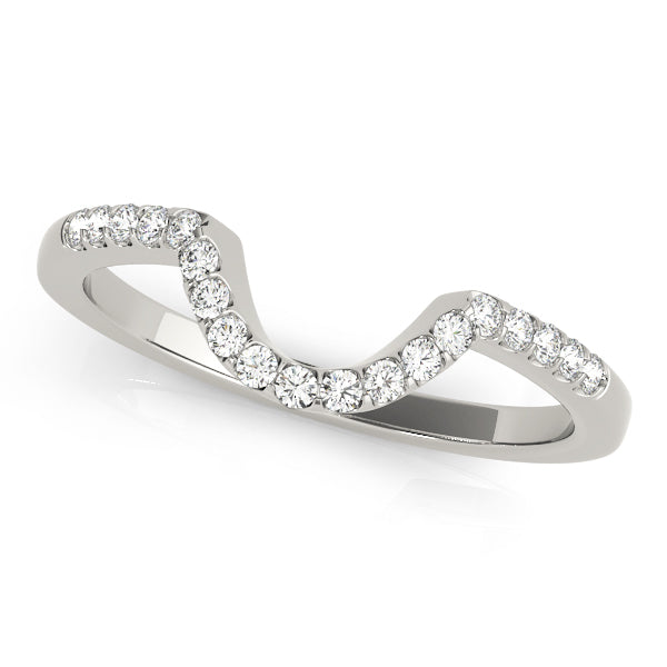 18K White Gold Diamond Wedding Ring