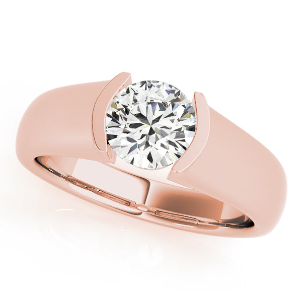 14K Rose Gold 1 ct tw Solitaire Diamond Engagement Ring