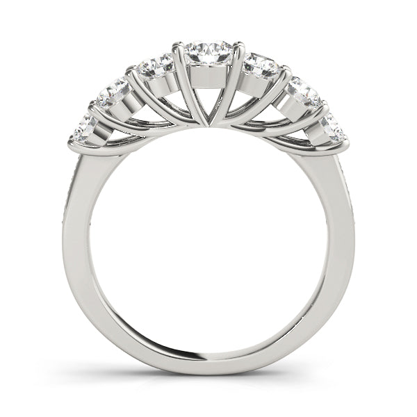 18K White Gold 1.33ctw Round Diamond Wedding Band