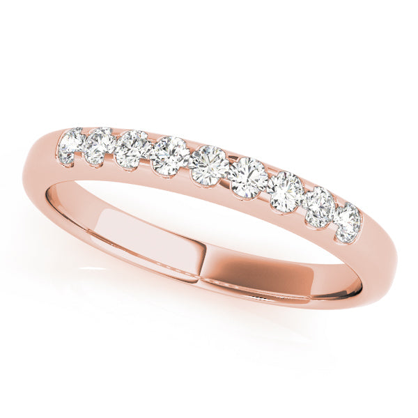 18K Rose Gold 1 CT Diamond Wedding Ring