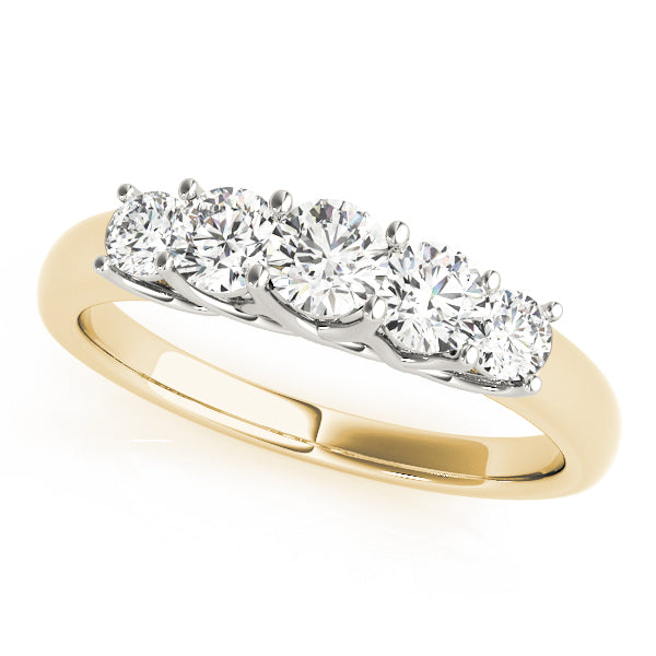 18K Yellow Gold 1 ct Diamond Wedding Ring