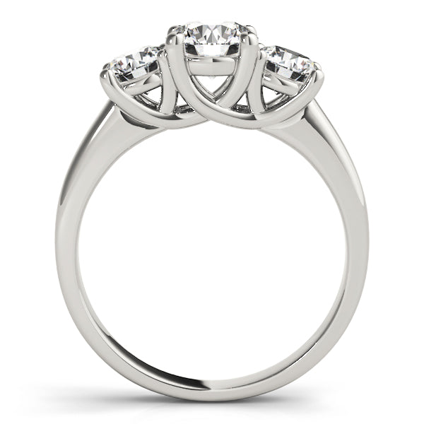 14K White Gold 1 CT Round Diamond Engagement Ring