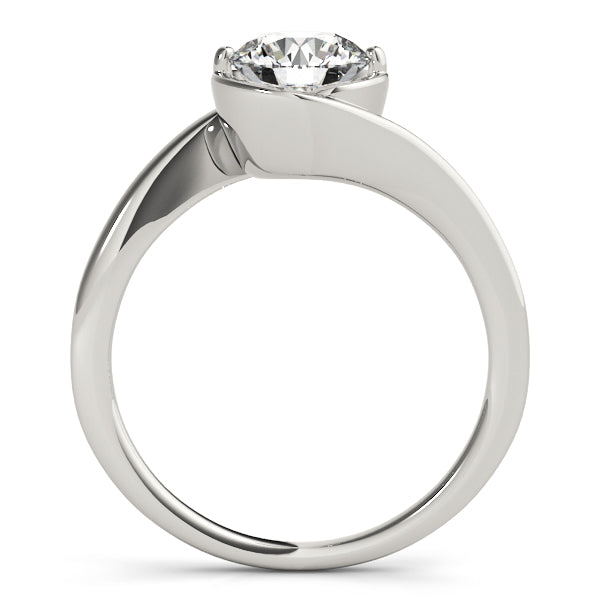 1ct Diamond 18K White Gold Solitaire Engagement Ring