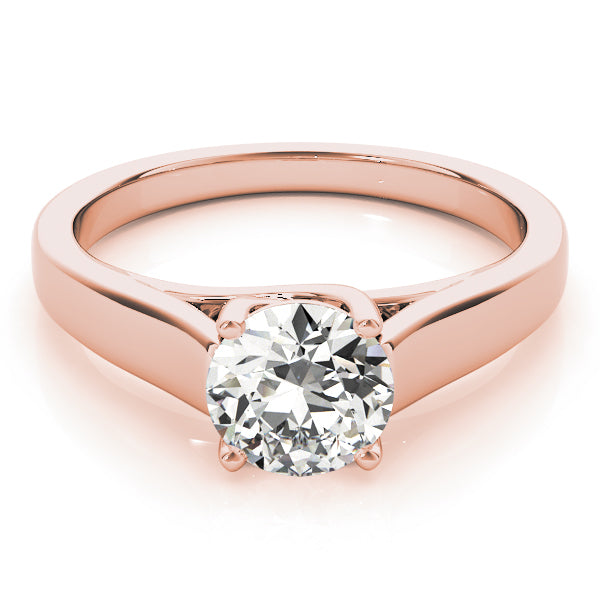 18K Rose Gold 1 ct tw Solitaire Diamond Engagement Ring