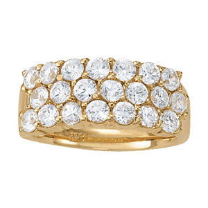 18K White Gold Round Diamond Fashion Ring