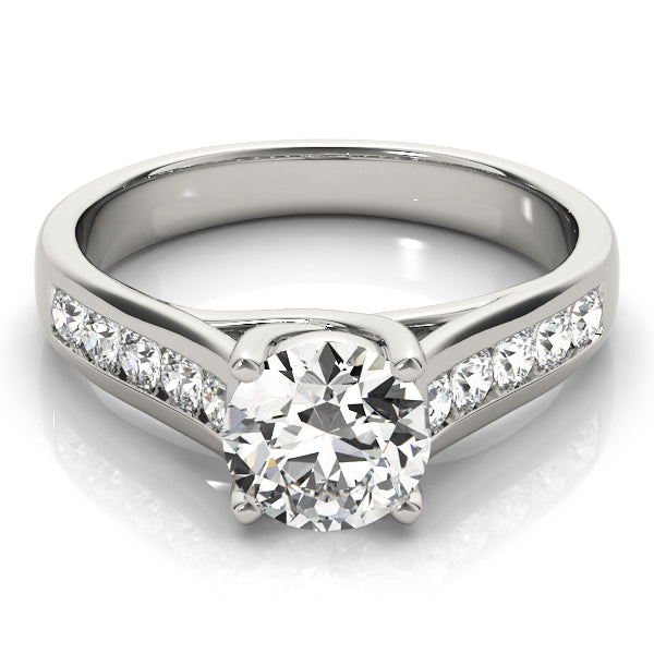 14K White Gold 1.38ctw Diamond Trellis Ring