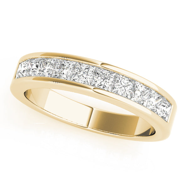 18K Yellow Gold 1 ct Diamond Wedding Ring