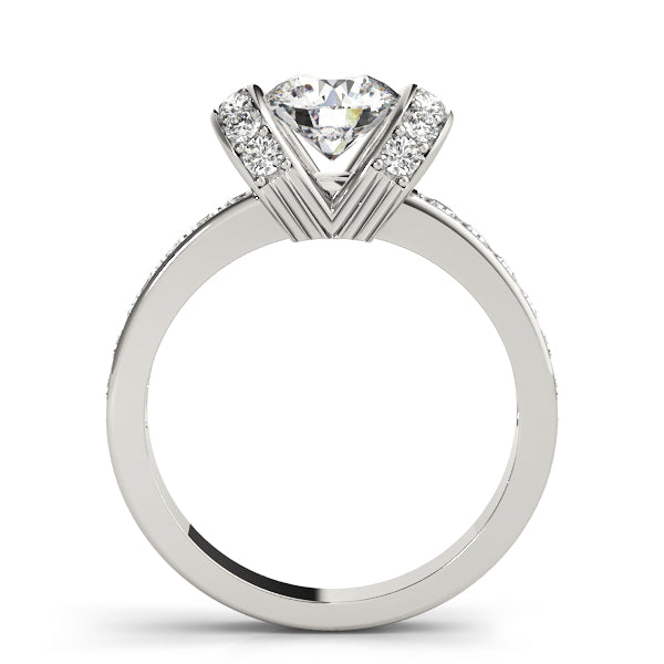 14K White Gold 1.5 ctw Diamond Engagement Ring