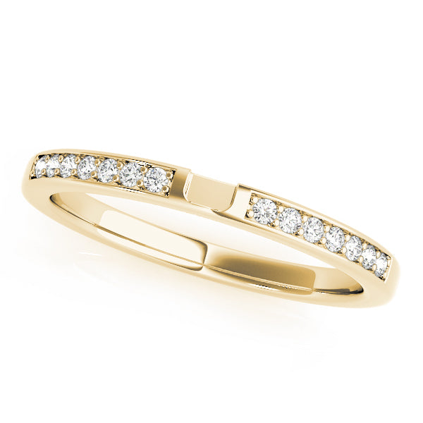 14K Yellow Gold Multi-Diamond Wedding Ring