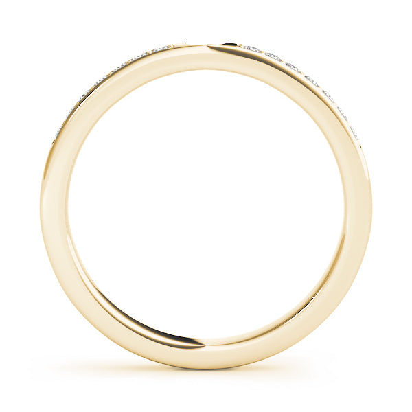 14K Yellow Gold Multi-Diamond Wedding Band