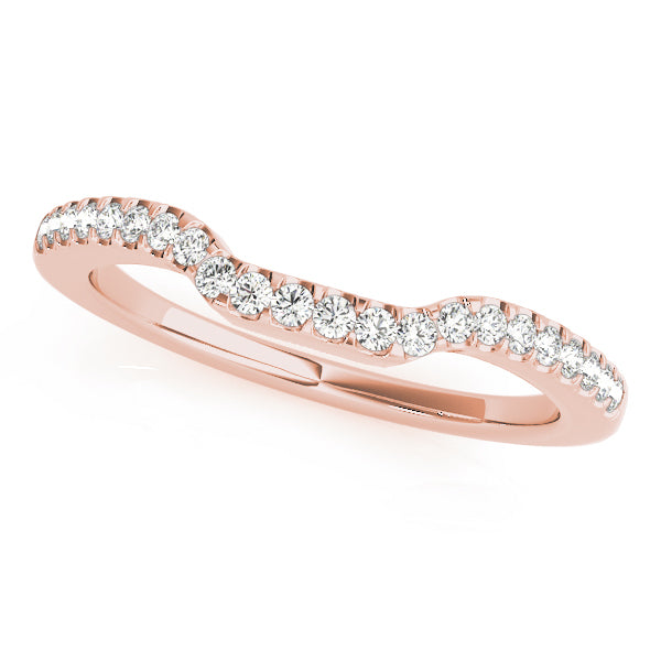 Rose Gold 1/5 CT Diamond Wedding Band