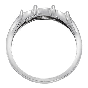 Platinum White Diamond Love Knot Ring