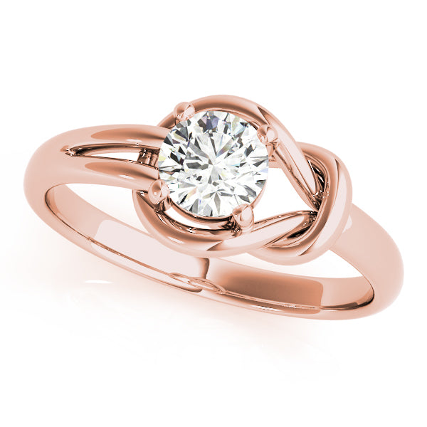 18K Rose Gold 1CT Diamond Fashion Ring