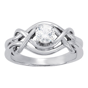 Platinum White 1/2 CT Diamond Fashion Ring