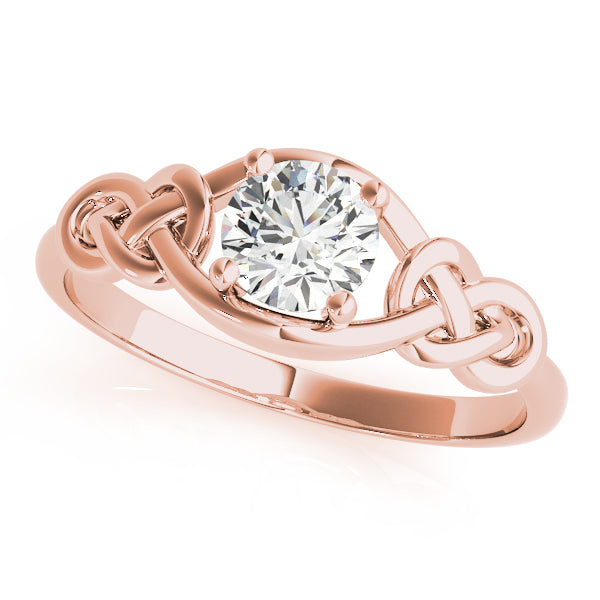 Rose Gold 1/2 CT Diamond Love Knot Ring