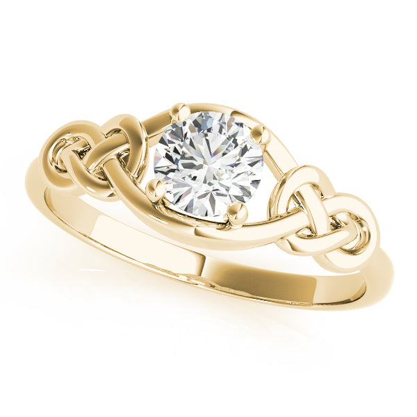 18K Yellow Gold 0.5 CT Diamond Fashion Ring