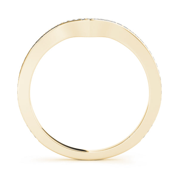 18K Yellow Gold Multi-Stone Diamond Wedding Band