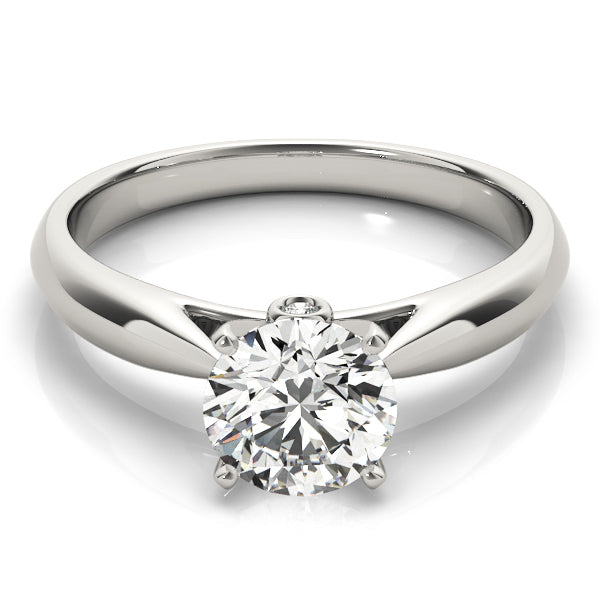 14K White Gold 1 CT Diamond Engagement Ring