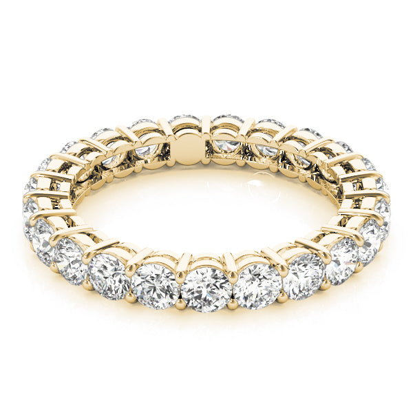 14K Yellow Gold Multi-Diamond Wedding Band