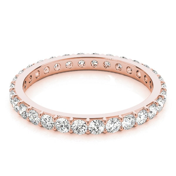 14K Rose Gold 3/8 ct tw Diamond Wedding Ring