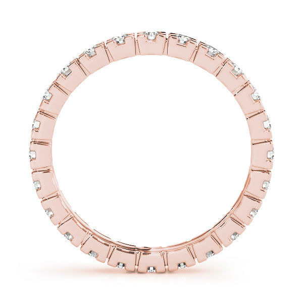 18K Rose Gold 3/8 ct tw Diamond Wedding Ring