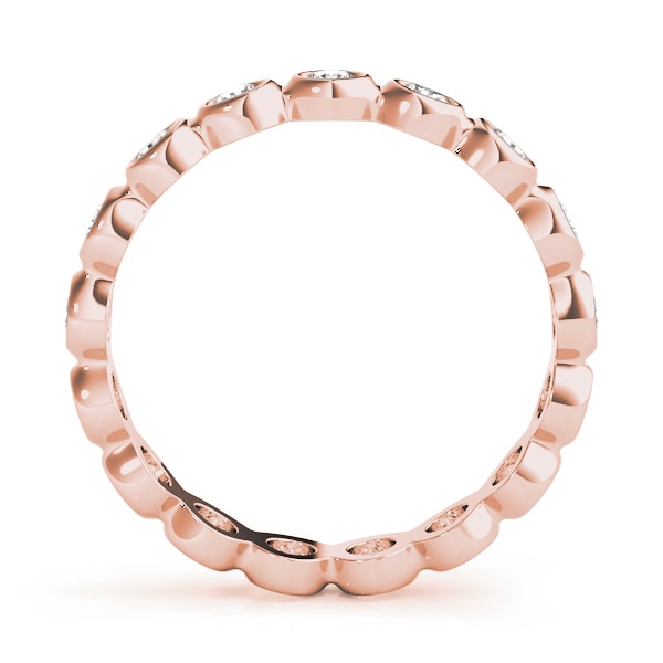 14K Rose Gold 5/8 ct tw Diamond Wedding Ring