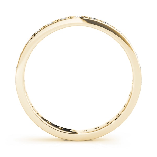 18K Yellow Gold 1/4 ct tw Diamond Wedding Ring