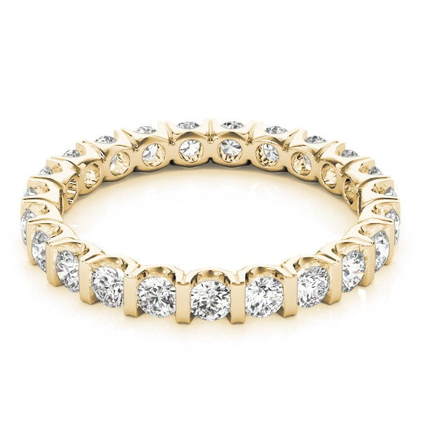18K Yellow Gold 1 ct tw Diamond Wedding Ring