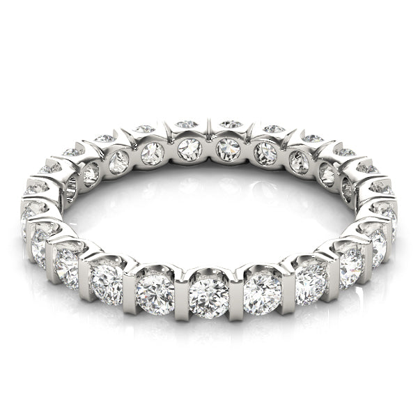 Platinum 1ctw Round Diamond Wedding Band