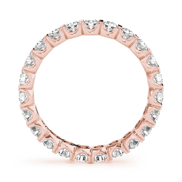 18K Rose Gold 1 ct tw Diamond Wedding Ring