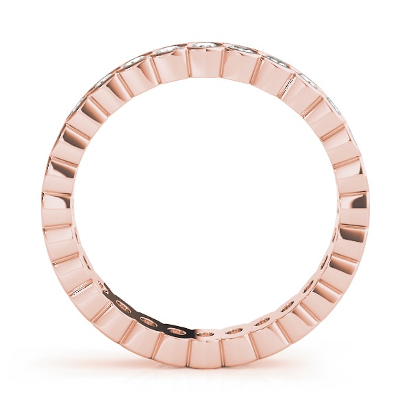 18K Rose Gold 7/8 ct tw Diamond Wedding Ring