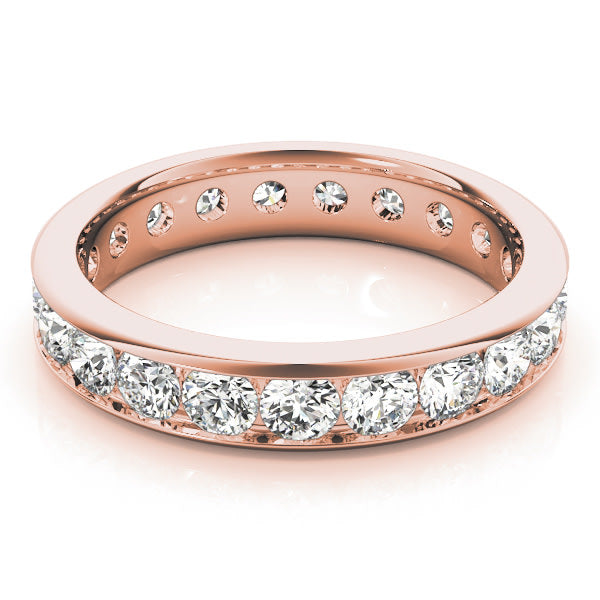 18K Rose Gold 7/8 ct tw Diamond Wedding Ring