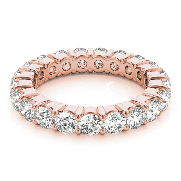 14K Rose Gold 3 ct tw Diamond Wedding Ring
