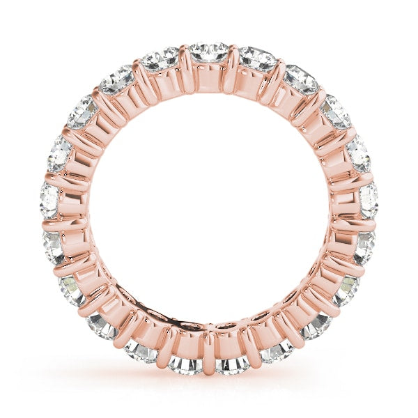 18K Rose Gold 3 ct tw Diamond Wedding Ring