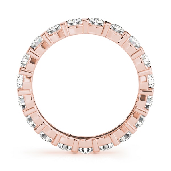 14K Rose Gold 1 1/8 ct tw Diamond Wedding Ring
